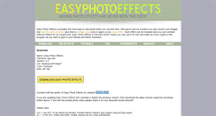Desktop Screenshot of easyphotoeffects.com