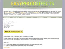 Tablet Screenshot of easyphotoeffects.com